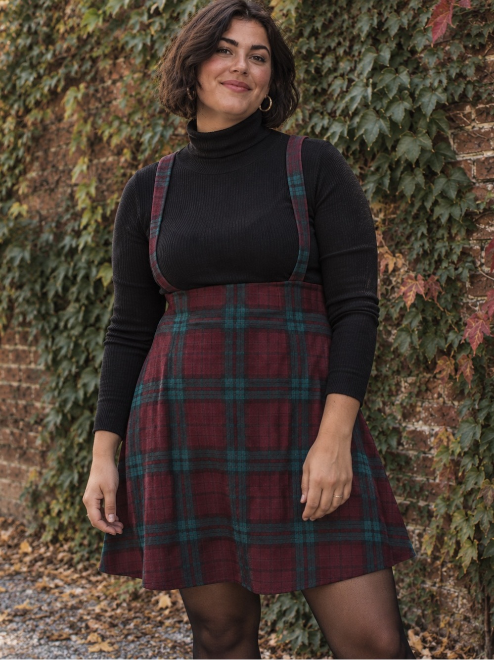 ModCloth Plaid Suspender Pinafore Dress | Size 1X